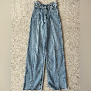 SO Brand Jeans, Y2K, Aesthetic, Light blue Jean, cutouts, Wide leg, baggy pants